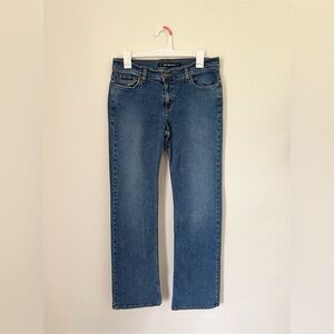 Vintage Y2K DKNY Blue Denim Low Rise Wide Leg Jeans Women’s Size 10